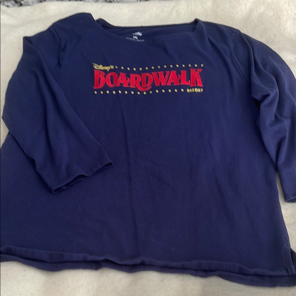 Disney Blue Long Sleeve Tee with Graphic Design